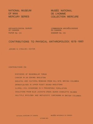 cover image of Contributions to Physical Anthropology, 1978-1980